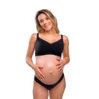 Бюстгальтер для кормящих мам Carriwell Organic Maternity Black S (CW.236694) фото №3 — интернет-магазин Desire.md