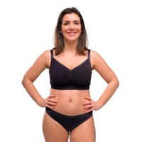 Бюстгальтер для кормящих мам Carriwell Organic Maternity Black S (CW.236694) фото №4 — интернет-магазин Desire.md