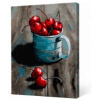 Картина по номерам Art Gallery Econom Вишня в чашечке 40x50cm (GX34727)