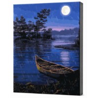 Картина по номерам Art Gallery Econom Дождь на озере ночью 40x50cm (GX38988)