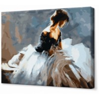 Картина по номерам Art Gallery Econom Задумчивая танцовщица 40x50cm (GX34006)