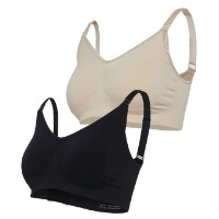 Sutien pentru alaptat Carriwell Original Black+Beige S/M 2pcs (CW.236677)