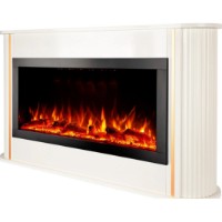 Șemineu electric Art Flame Rondo White & Haven 40