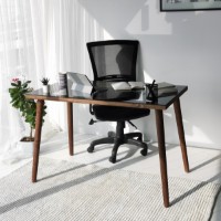 Masa de birou Hanah Home Cozy Calisma Masasi Ahsap Temperli Cam