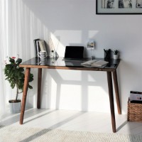 Masa de birou Hanah Home Cozy Calisma Masasi Ahsap Temperli Cam imaginea #5 — magazin online Desire.md