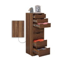 Comodă Hanah Home Flow Walnut imaginea #4 — magazin online Desire.md