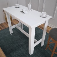 Masă pentru bucătărie Hanah Home Barra Shiny White imaginea #2 — magazin online Desire.md