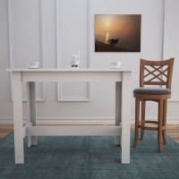 Masă pentru bucătărie Hanah Home Barra Shiny White imaginea #3 — magazin online Desire.md
