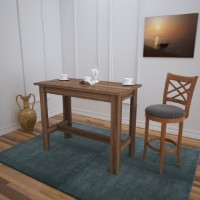 Masă pentru bucătărie Hanah Home Barra Walnut