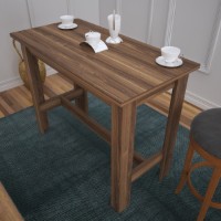 Masă pentru bucătărie Hanah Home Barra Walnut imaginea #2 — magazin online Desire.md
