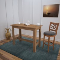 Обеденный стол Hanah Home Barra Caucasian Oak