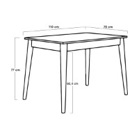 Masă pentru bucătărie Hanah Home Mms-504-Dd-2 imaginea #8 — magazin online Desire.md