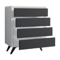 Comodă Hanah Home Suvera White Anthracite imaginea #4 — magazin online Desire.md
