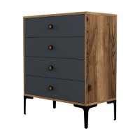 Comodă Hanah Home Lizbon 536 Walnut Anthracite imaginea #4 — magazin online Desire.md
