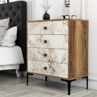 Comodă Hanah Home Lizbon 538 Walnut White