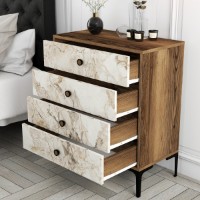 Comodă Hanah Home Lizbon 538 Walnut White imaginea #3 — magazin online Desire.md