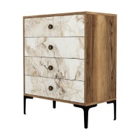 Comodă Hanah Home Lizbon 538 Walnut White imaginea #4 — magazin online Desire.md