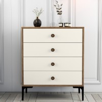 Comodă Hanah Home Lizbon 540 Walnut Cream imaginea #2 — magazin online Desire.md