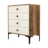 Comodă Hanah Home Lizbon 540 Walnut Cream imaginea #4 — magazin online Desire.md