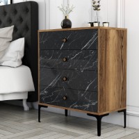 Comodă Hanah Home Lizbon 541 Walnut Black