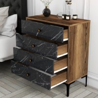 Comodă Hanah Home Lizbon 541 Walnut Black imaginea #3 — magazin online Desire.md