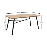 Masă pentru bucătărie Hanah Home Nala 90 Natural imaginea #9 — magazin online Desire.md