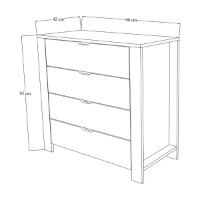 Comodă Hanah Home Duru 1600-31 White imaginea #7 — magazin online Desire.md