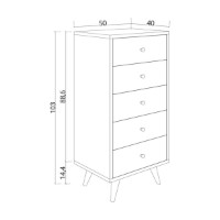 Comodă Hanah Home Frenzu Travertine imaginea #4 — magazin online Desire.md