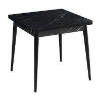 Masă pentru bucătărie Hanah Home Flora Bendir Black White imaginea #2 — magazin online Desire.md
