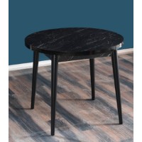 Masă pentru bucătărie Hanah Home Stil Bendir Black White