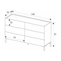 Comodă Hanah Home Sfn-1760-Dd-1 imaginea #7 — magazin online Desire.md