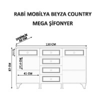 Comodă Hanah Home Beyza Rb-025-01 imaginea #7 — magazin online Desire.md