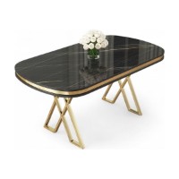 Masă pentru bucătărie Hanah Home Zae Black Marble Gold imaginea #2 — magazin online Desire.md