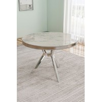 Masă pentru bucătărie Hanah Home Mos White Marble Chrome imaginea #1 — magazin online Desire.md