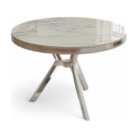 Masă pentru bucătărie Hanah Home Mos White Marble Chrome imaginea #2 — magazin online Desire.md