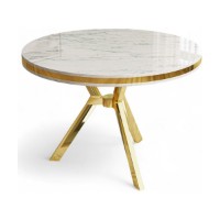 Masă pentru bucătărie Hanah Home Mos White Marble Gold imaginea #2 — magazin online Desire.md