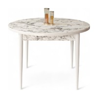 Masă pentru bucătărie Hanah Home Rox White Marble White imaginea #2 — magazin online Desire.md