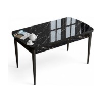 Masă pentru bucătărie Hanah Home Han Black Marble Black imaginea #2 — magazin online Desire.md