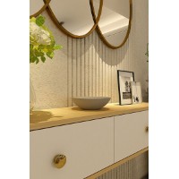 Măsuţă de toaletă Hanah Home Zuzu 120 Sapphire Oak White imaginea #3 — magazin online Desire.md