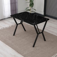 Обеденный стол Hanah Home Elma 110 Black фото №2 — интернет-магазин Desire.md