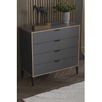 Comodă Hanah Home Arden 4 Anthracite imaginea #2 — magazin online Desire.md