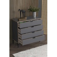 Comodă Hanah Home Arden 4 Anthracite imaginea #5 — magazin online Desire.md