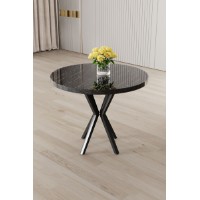Masă pentru bucătărie Hanah Home Agnes Black Marble Black imaginea #1 — magazin online Desire.md