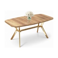 Masă pentru bucătărie Hanah Home Esla Oak Gold imaginea #2 — magazin online Desire.md
