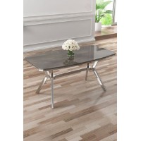Masă pentru bucătărie Hanah Home Esla Anthracite Chrome
