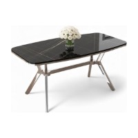 Masă pentru bucătărie Hanah Home Esla Black Marble Chrome imaginea #2 — magazin online Desire.md