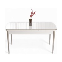 Masă pentru bucătărie Hanah Home Nira White Chrome imaginea #2 — magazin online Desire.md