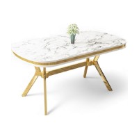 Masă pentru bucătărie Hanah Home Olya White Marble Gold imaginea #2 — magazin online Desire.md