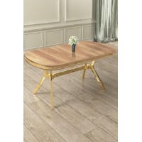 Masă pentru bucătărie Hanah Home Olya Oak Gold imaginea #1 — magazin online Desire.md