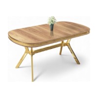 Masă pentru bucătărie Hanah Home Olya Oak Gold imaginea #2 — magazin online Desire.md